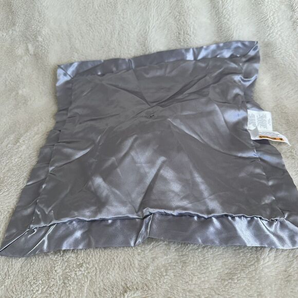 Cloud Island Gray Elephant Lovey Blanket 13" Soft Satin Baby Nursery Plush - Picture 3 of 5